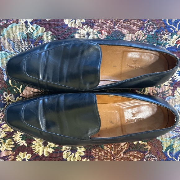 John Lobb Lynton Black Leather Men’s Dress Loafers Shoes Size 11 main image 14